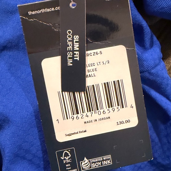 The North Face Summit Series FUTUREFLEECE LT ½ Zip Pullover Blue Mens Small NWT - Picture 4 of 4